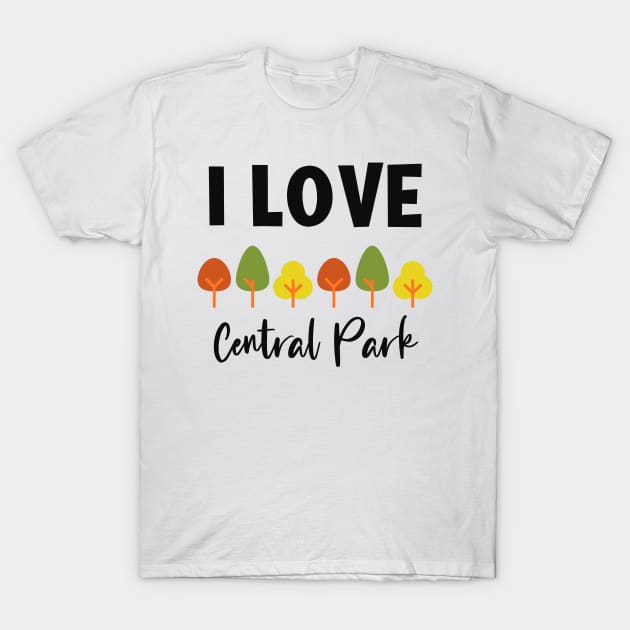 I Love Central Park, My Favorite Park T-Shirt by Cor Designs